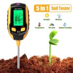 Testeur de sol 5 en 1, humidim�tre, moniteur d'humidit� des plantes, ph - m�tre, hygrom�tre, testeur ...