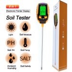 Testeur de sol en pot domestique 6 en 1, détecteur de ph, compteur d'acidité, éclairement, hygromètre ... Testeur de sol en pot domestique 6 en 1, détecteur de ph, compteur d'acidité, éclairement, hygromètre ...