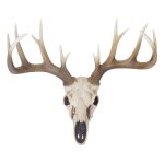 Tête de cerf en polyrésine 58cm trophée intérieur extérieur décoration murale 04 0002850 Tête de cerf en polyrésine 58cm trophée intérieur extérieur décoration murale 04 0002850
