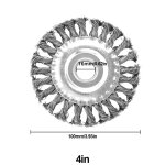 Tte de dbroussailleuse de tondeuse  gazon de 4 / 5 pouces, disque d. lique durable, roue de brosse, ...
