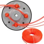 T�te de d�broussailleuse universelle en aluminium, m10 x 1, 25 gauche - ensemble de fixation pour d�broussaill ...