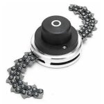 Tte de dsherbage  chane de tondeuse  gazon, tte de coupe sans fil avec accessoire de dbroussailleuse ...