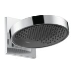 Tte de douche 250 jetavec bras de douche ecosmart chrom