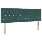 T�te de lit led avec capitonnage en boutons en cristal vert fonc� 72 cm en velours, t�te de lit � capitonnage ...