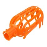 Tte de panier  fruits en plastique - cueillette de pommes, mangues, poires, pches - main d'?uvre