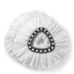 T�tes de rechange pour balai a franges en microfibres (lot de 2), t�tes de rechange rotatives faciles ...