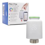 T�te thermostatique intelligente pni ct24 pour radiateur, application mobile tuya smart