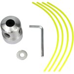 T�te de tondeuse � gazon � double fil 4, 5 cm t�te de d�broussailleuse en aluminium + 3 mm * 20 m t�te ...