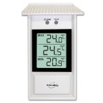 Thermomètre electronique mini - maxi blanc Thermomètre electronique mini - maxi blanc