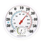 Thermom�tre int�rieur / ext�rieur : 25 cm thermo - hygrom�tre de pr�cision mural, thermom�tre ext�rieur ...