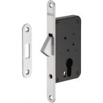 Thirard - serrure encastrable � crochet � cylindre pour porte coulissante, chrom� satin pour porte d'int�rieur ...
