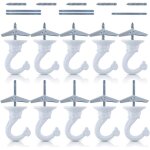Tianyi - lot de 10 crochets de plafond rsistants avec boulons en acier et ailes  bascule pour suspendre ...