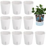 Tianyi - 10 pices pot fleurs arrosage automatique, 7. 5cm pots fleurs plastique, jardinire ppinire ...
