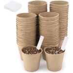 Tianyi - 100 pices 6cm pot de culture pour semis, peti pot pour plantation, godets de rempotage, avec ...