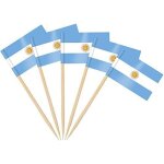 Tianyi - 100pcs drapeau cure - dent de argentine, pic drapeau argentin pour topper de coupe, cure dent ...