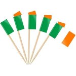 Tianyi - 100pcs drapeau cure - dent irlandais, pic drapeau irlandais pour topper de coupe, cure dent ...