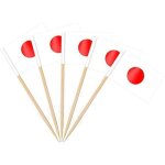Tianyi - 100pcs drapeau cure - dent japon, pic drapeau japonais pour topper de coupe, cure dent drapeaux ...