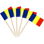Tianyi - 100pcs drapeau cure - dent roumanie, pic drapeau roumanie pour topper de coupe, cure dent drapeau ...