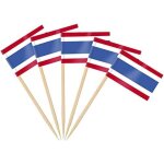 Tianyi - 100pcs drapeau cure - dent thalande, pic drapeau thailand pour topper de coupe, cure dent drapeaux ...