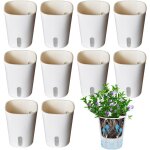 Tianyi - 10pcs pots de fleurs auto - arrosage, bac a reserve d'eau pour plante interieur, pot de fleur ... Tianyi - 10pcs pots de fleurs auto - arrosage, bac a reserve d'eau pour plante interieur, pot de fleur ...