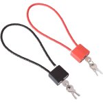 Tianyi - lot de 2 cadenas et chane de scurit pour poubelles a roulettes - cadenas a long anse pour ...