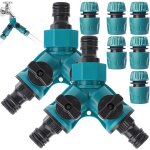 Tianyi - lot de 2 distributeurs 2 voies : tuyau d'arrosage distributeur d'eau, distributeur en y avec ...