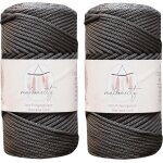 Tianyi - , 2 cheveaux de cordon en polyester pour macram, 3 mm x 120, 1 m (120, 1 m) 3 mm, en polypropylne, ...