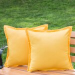 Tianyi - lot de 2 housses de coussin carrées décoratives et imperméables pour extérieur, terrasse, tente, ... Tianyi - lot de 2 housses de coussin carrées décoratives et imperméables pour extérieur, terrasse, tente, ...