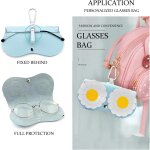 Tianyi - 2 pices sac lunettes soleil, etui  lunettes de voyage portable etui lunettes cuir etui  lunettes ...