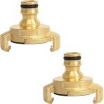 Tianyi - lot de 2 raccords rapides en laiton pour tuyau d'arrosage - raccord rapide avec raccord mâle ... Tianyi - lot de 2 raccords rapides en laiton pour tuyau d'arrosage - raccord rapide avec raccord mâle ...