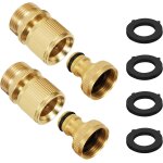 Tianyi - lot de 2 raccord de tuyau d'arrosage en laiton de 3 / 4 po connecteur rapide mâle femelle adaptateur ... Tianyi - lot de 2 raccord de tuyau d'arrosage en laiton de 3 / 4 po connecteur rapide mâle femelle adaptateur ...