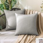 Tianyi - lot de 2 taie d'oreiller extrieure impermable en polyester doux avec surface hydrofugfe housse ...