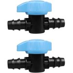 Tianyi - lot de 2 vannes d'arrt  double cannelure, connecteurs de tuyau d'arrosage pour jardin, serre, ...
