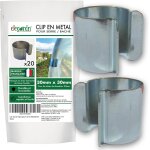 Tianyi - ® lot de 20 clips pour serre 30mm x 30mm clips pour serre tunnel de jardin bche clips en mtal ...