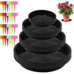 Tianyi - 20 pièces soucoupe pot fleur rond, plastique dessous de pot de fleur avce 24 pièces etiquettes ... Tianyi - 20 pièces soucoupe pot fleur rond, plastique dessous de pot de fleur avce 24 pièces etiquettes ...