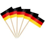 Tianyi - 200pcs cure - dent drapeau allemand, pic pour topper de coupe, allemagne pour jardin bar fte ...
