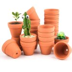 Tianyi - 24 pcs pots de fleurs en terre cuite, 3, 5 x 3 cm mini pots en terre cuite avec trou de drainage, ...