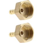 Tianyi - 2pcs 6mm 1 / 2 pouces bsp filetage femelle barbillon en laiton raccords connecteurs tuyau joint ... Tianyi - 2pcs 6mm 1 / 2 pouces bsp filetage femelle barbillon en laiton raccords connecteurs tuyau joint ...