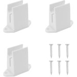 Tianyi - lot de 3 supports de manivelle en plastique avec vis pour auvent, store roulant, persienne, ...