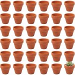 Tianyi - 30 pice 4. 8x4 cm mini pot de fleur en cramique avec trou de vidange petite terre cuite pots ...
