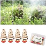 Tianyi - 4 pices buses de brumisateur jardin rglables en laiton de 1 / 2  (dn15) pour jardinage et ...
