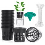 Tianyi - lot de 40 pots en filet de 10, 2 cm pour fournitures hydroponiques avec mèche à arrosage automatique ... Tianyi - lot de 40 pots en filet de 10, 2 cm pour fournitures hydroponiques avec mèche à arrosage automatique ...