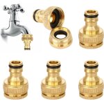 Tianyi - 5pcs raccord tuyau d'arrosage en laiton, connecteur robinet tuyau de jardin raccord robinet ... Tianyi - 5pcs raccord tuyau d'arrosage en laiton, connecteur robinet tuyau de jardin raccord robinet ...