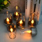 Tianyi - lot de 6 bougies solaires extérieures, chauffe - plat led, flamme vacillante, etanche, résistant ... Tianyi - lot de 6 bougies solaires extérieures, chauffe - plat led, flamme vacillante, etanche, résistant ...