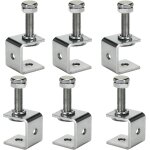 Tianyi - 6 pices pinces en c robustes aencier inoxydable - serre joints en c rglable 0 - 25mm pince ...