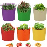 Tianyi - lot de 6 sacs de plantation de 38 l en tissu non tiss avec poignes pour pommes de terre - ...