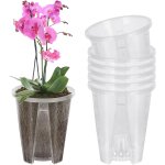 Tianyi - 6pcs pot transparent orchidée, 12cm pot de fleurs plastique transparent, pottes de pépinière ... Tianyi - 6pcs pot transparent orchidée, 12cm pot de fleurs plastique transparent, pottes de pépinière ...