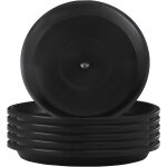Tianyi - 6pcs soucoupe 18cm soucoupe pot fleur noir en plastique plateau d'égouttement plante saucer ... Tianyi - 6pcs soucoupe 18cm soucoupe pot fleur noir en plastique plateau d'égouttement plante saucer ...