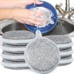Tianyi - lot de 8 torchons en fil mtallique multi - usages double face pour eau et sec - rutilisables ...