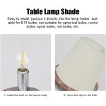 Tianyi - abat - jour en tissu 2 pices, clip e14 sur abat - jours  barillet pliss, abat - jour de lustre ...